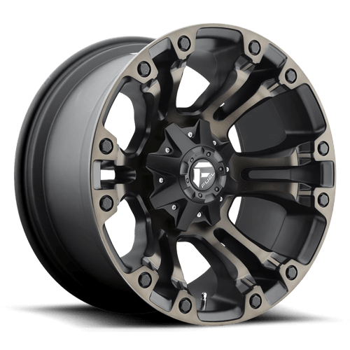 Fuel 1PC VAPOR 18X9 8X6.5 125 M-BLK DT +20