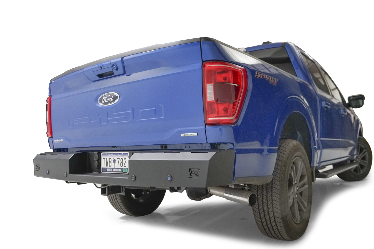 Red Steel Rear Bumper