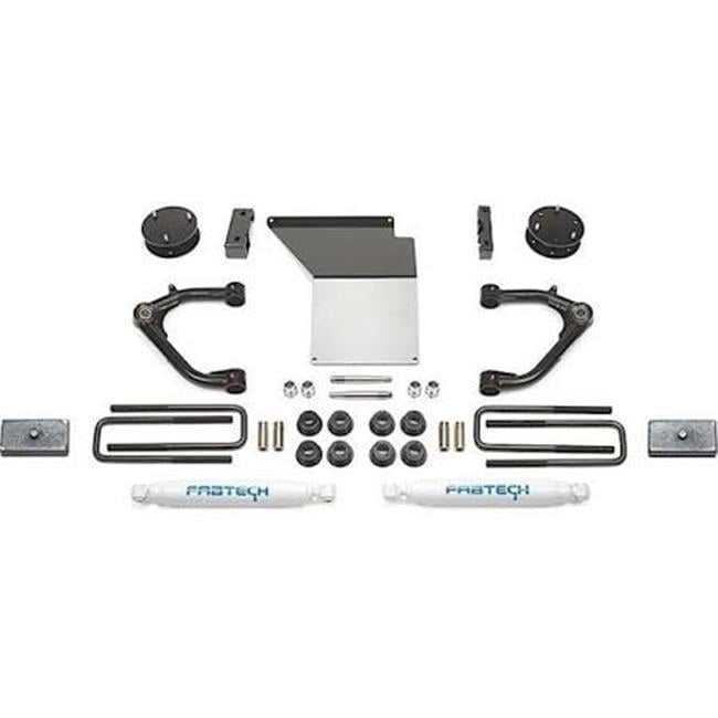 Fabtech Suspension Lift Kit - Component Box, For 4 in. Lift, Incl. Rear Performance Shocks