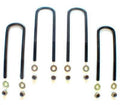 Fabtech Leaf Spring Axle U-Bolt Kit - U-Bolt Kit, Round, 4 in. x 15 in. x 9/16 in., Rear