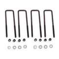 Fabtech Leaf Spring Axle U-Bolt Kit - U-Bolt Kit, Square, Rear, 3.10 in. x 15.38 in. x 3/4 in. -18