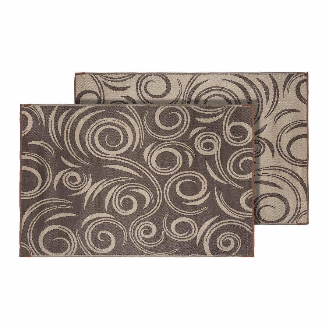 Mat Wk&play Swirl Bn/Bg 36X68