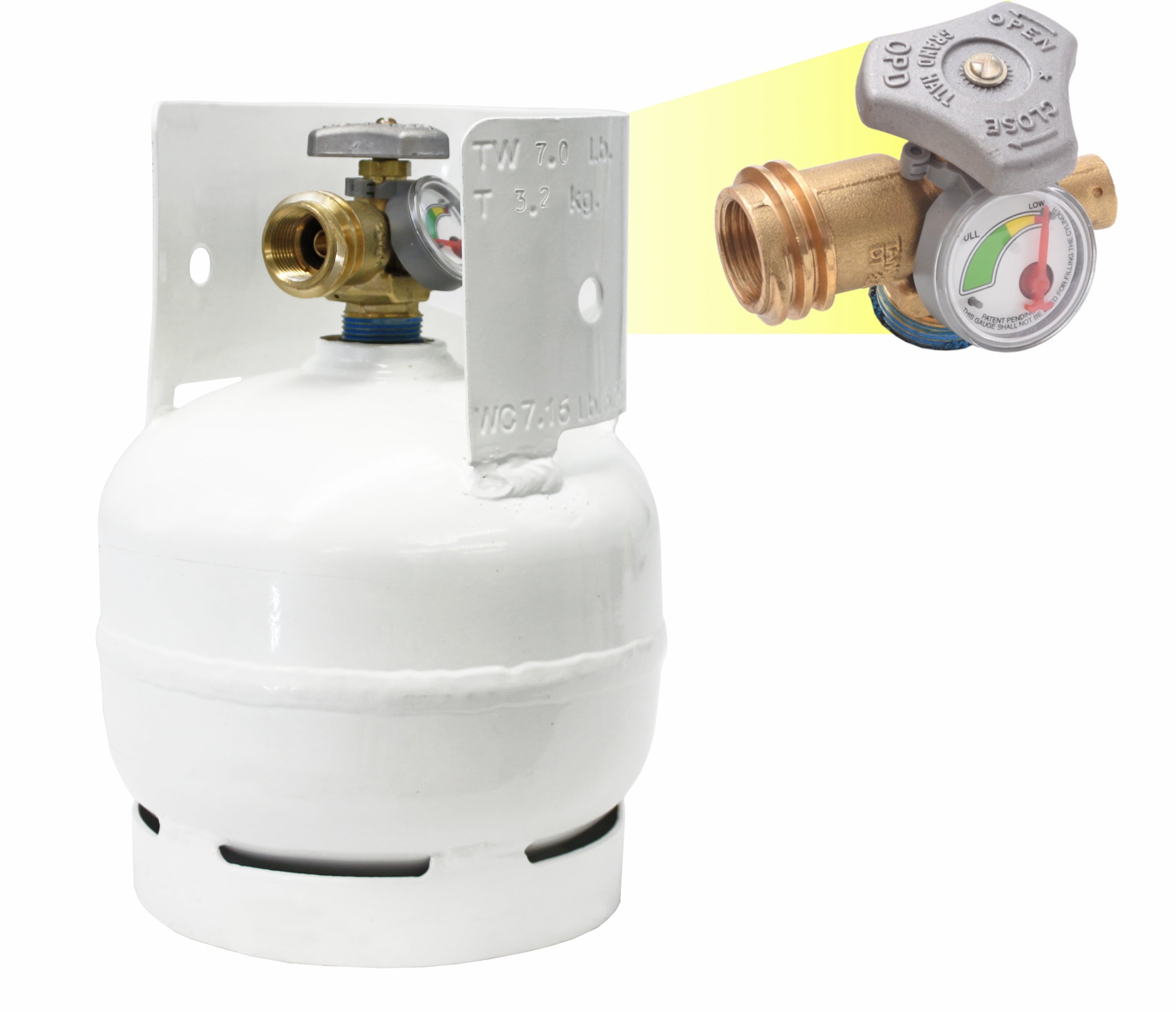 3# LP Cylinder W/Opd & Gauge