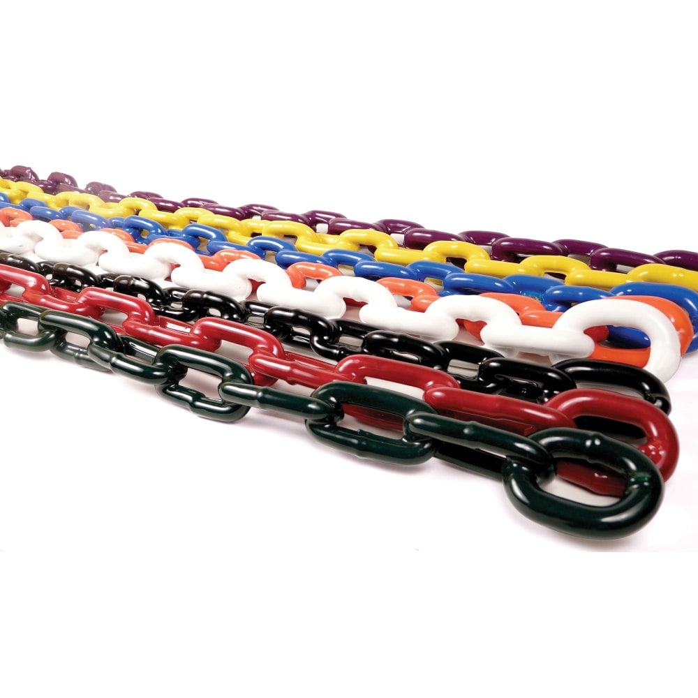 Greenfield Products 2115-W PVC Coated Anchor Chain - 1/4" x 4', White