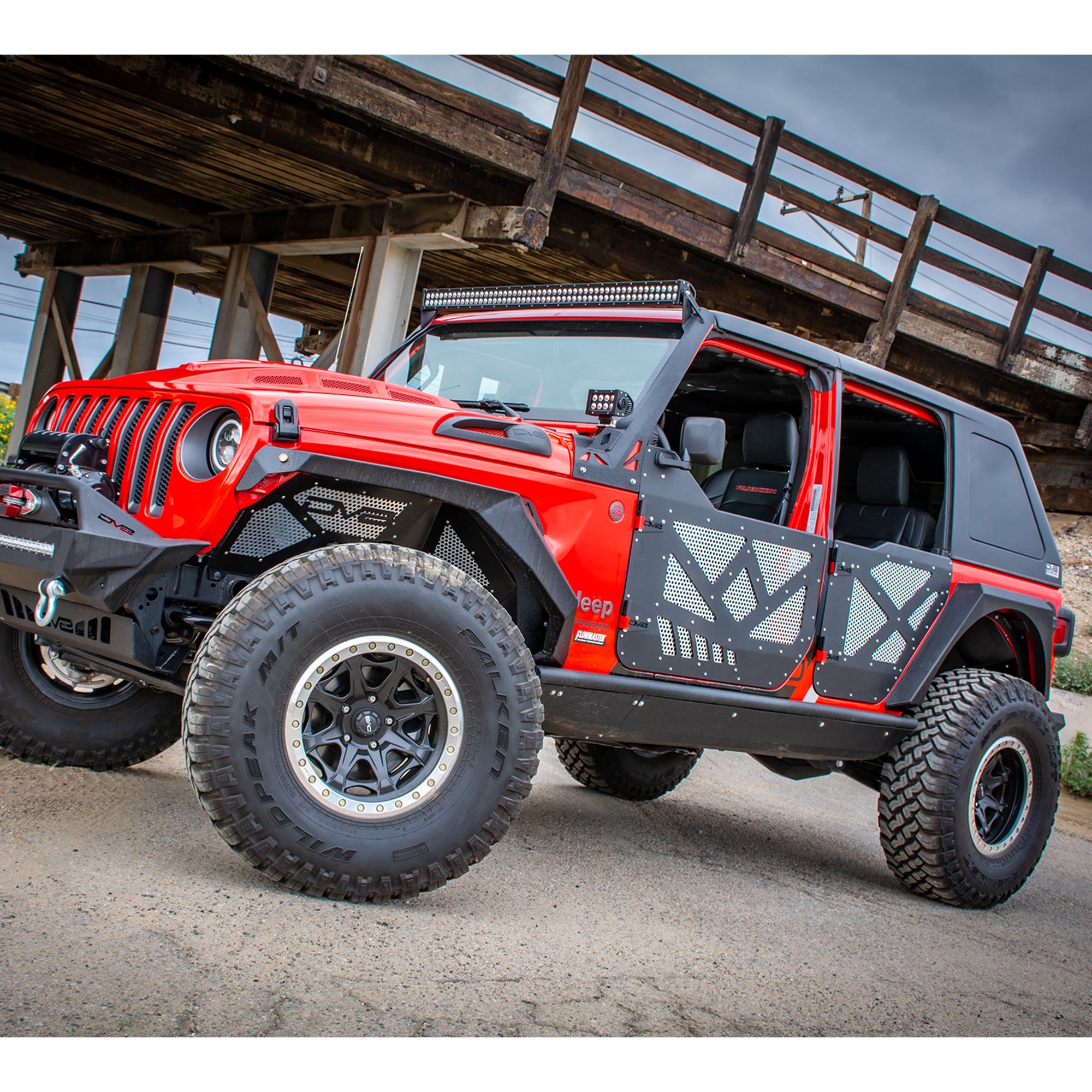 Jeep JL & JT Half-Doors With Aluminum Mesh