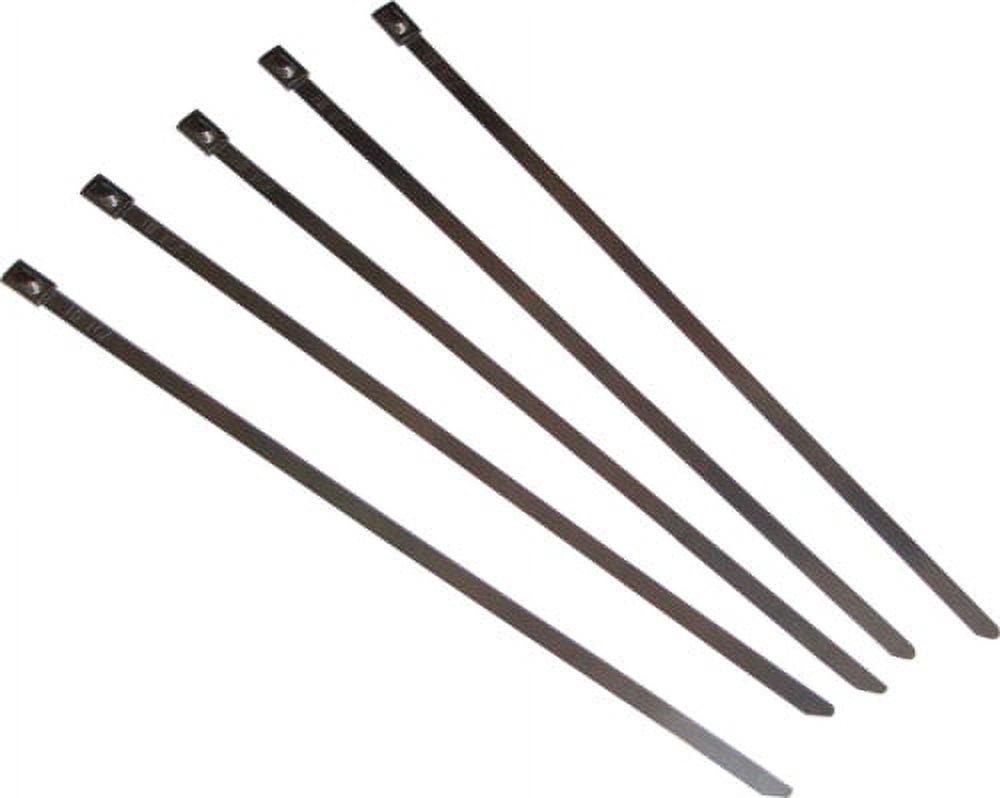 Stainless Steel Cable Ties 8'  5 Pk