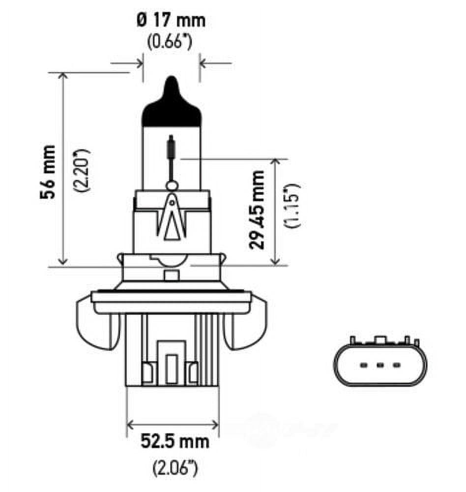 Bulb 12V 60/55W P26-4T