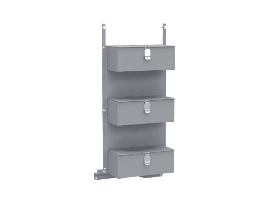 Door Organizer; 12' Wide; 3 Drawer