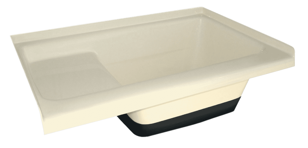Tub Rh Drain Colonial White TU500
