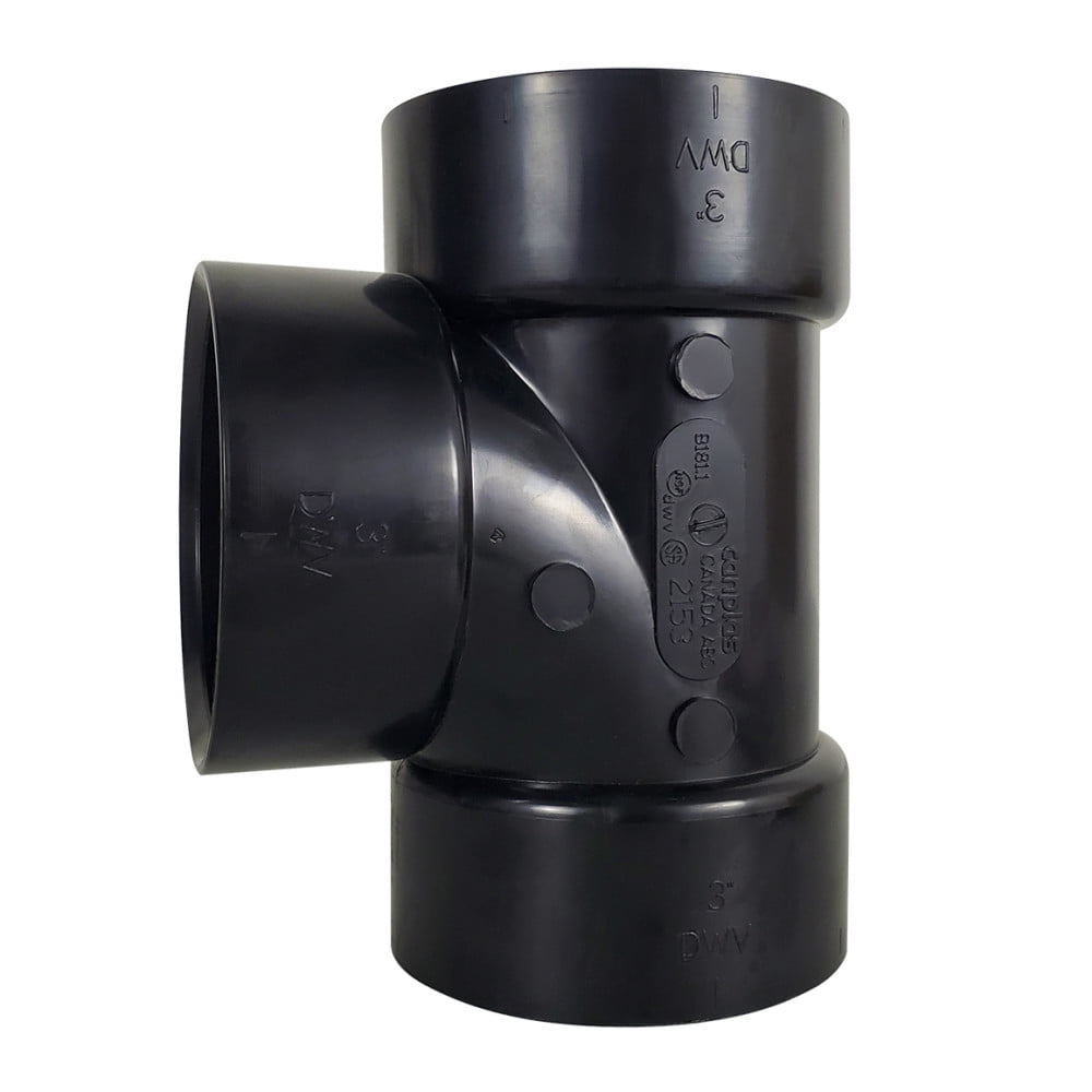 Fitting  ABS  San Tee-Wye  3'  Hub-