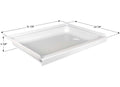 Shower Pan  SP2432RH-PW  Rh Drain
