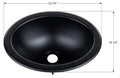 Sink  SO1013  Oval  10X13  Black