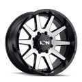 143 (143) Gloss Black/Machined Face
