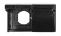 Duplex Outlet Cover  Black