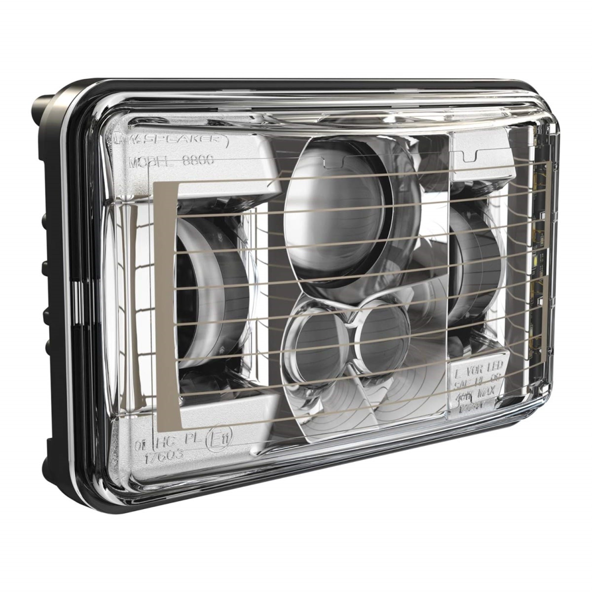 LED Headlight Heated 4X6 8800 Evoii