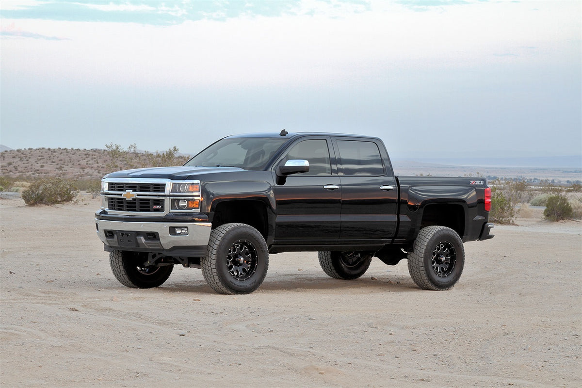 Fabtech Suspension Lift Kit – This new Gen II system retains the factory track width keeping the tires under the fenders for a clean appearance. (PN K1094)