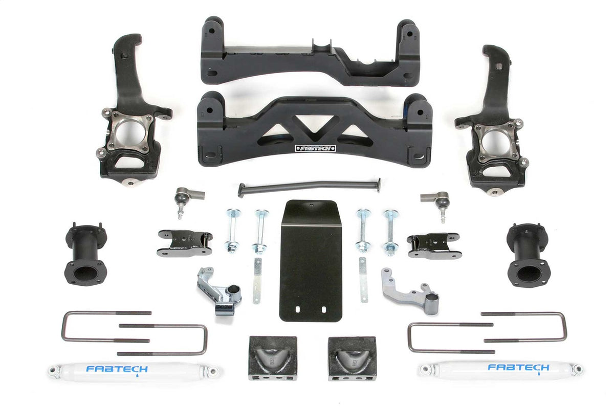 Fabtech Suspension Lift Kit – w/Performance Shocks, GEN II w/Performance Shocks (PN K2190)