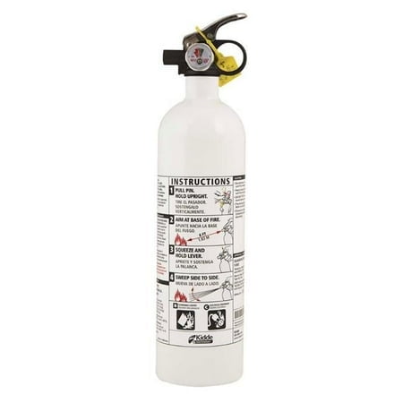 Kidde 2 lb BC Mariner PWC Extinguisher w/ Metal Valve & Plastic Strap Bracket (Disposable)