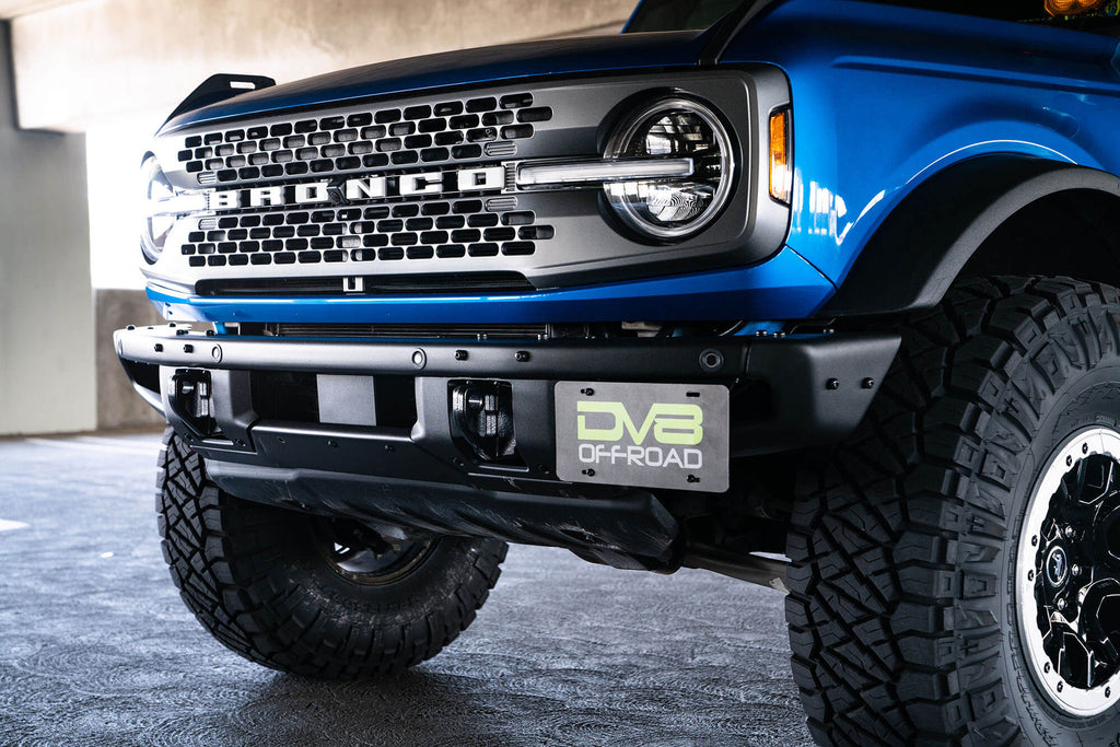 Ford Bronco Factory Front Bumper License Relocation Bracket Side