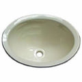 10 X 13 White ABS Oval Lav