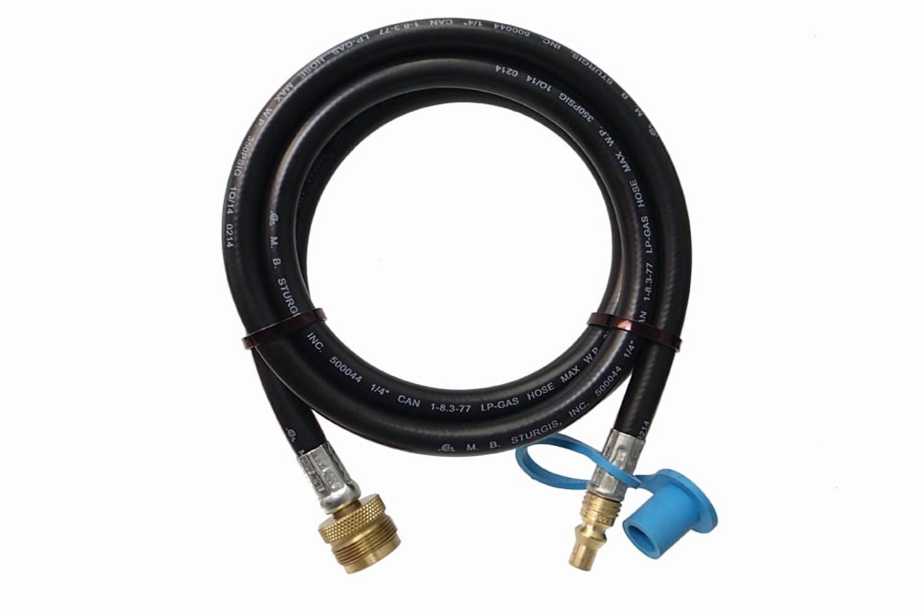 1/4 ID LP Hose.  Qd Plug X F/Fl  48
