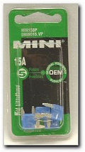 Mini Fuse 5 Cds/Pack  15A
