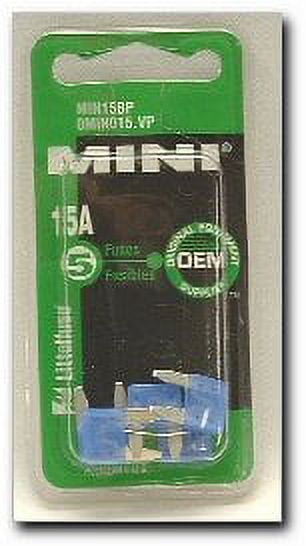 Mini Fuse 5 Cds/Pack  15A