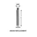 Pencil Anodes Cme 1 Z (3/8 Unc X 1/