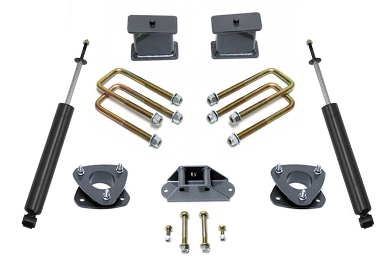 2.5 Spcrs 4 Blk/U-Bolts Max Shocks