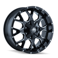 Warrior (8015) Blk/Milled Spokes 18