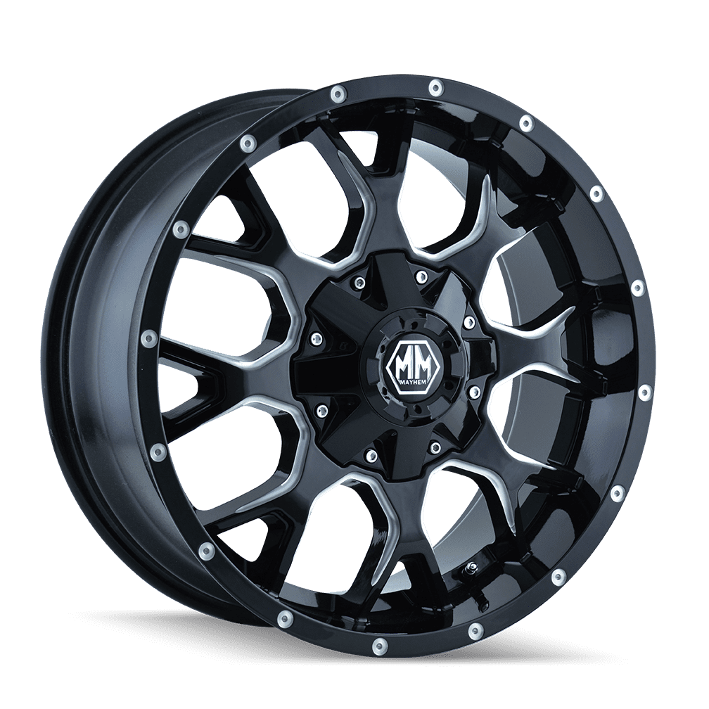 Warrior (8015) Blk/Milled Spokes 18