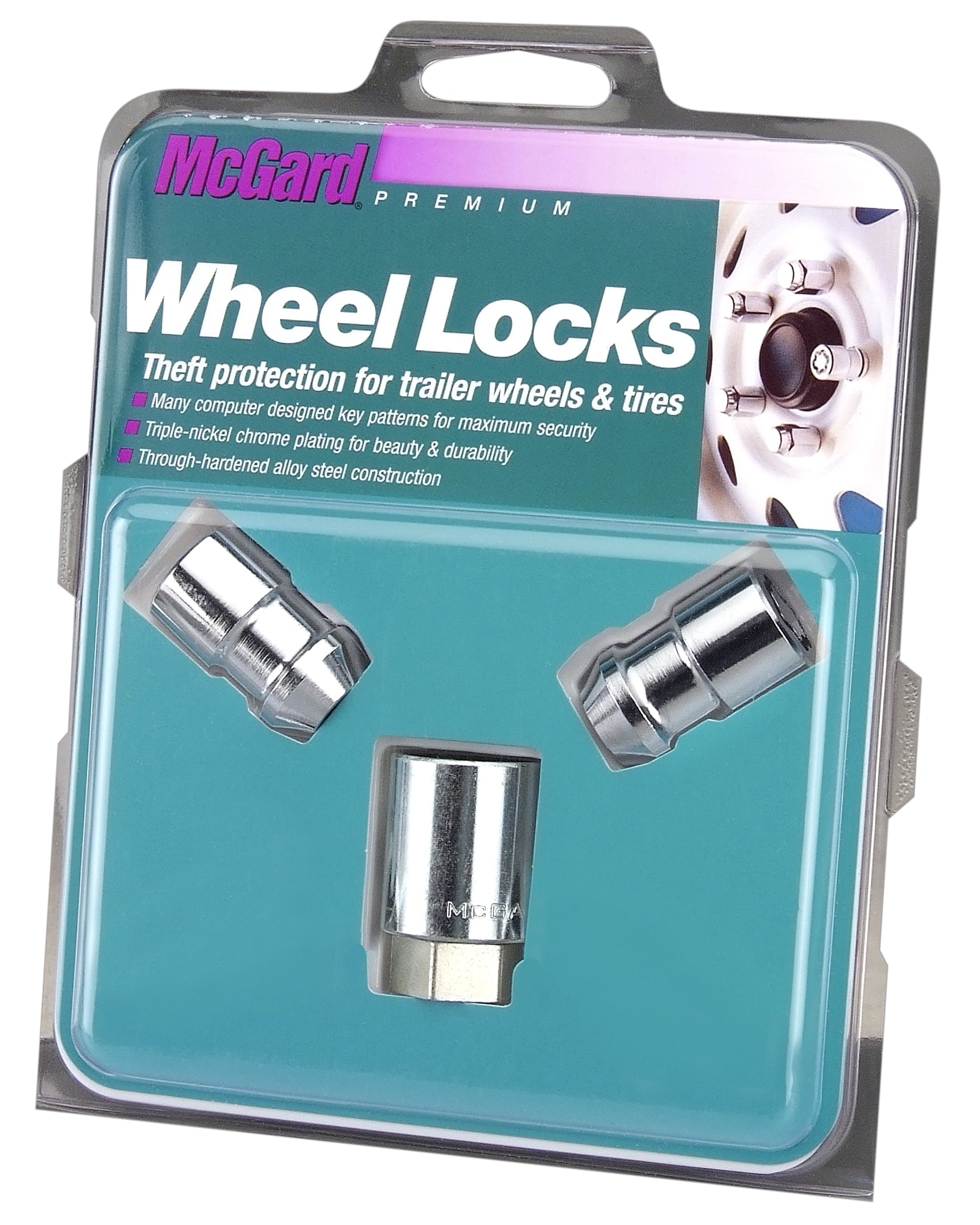 2 Wheel Locks 1/2 X 20