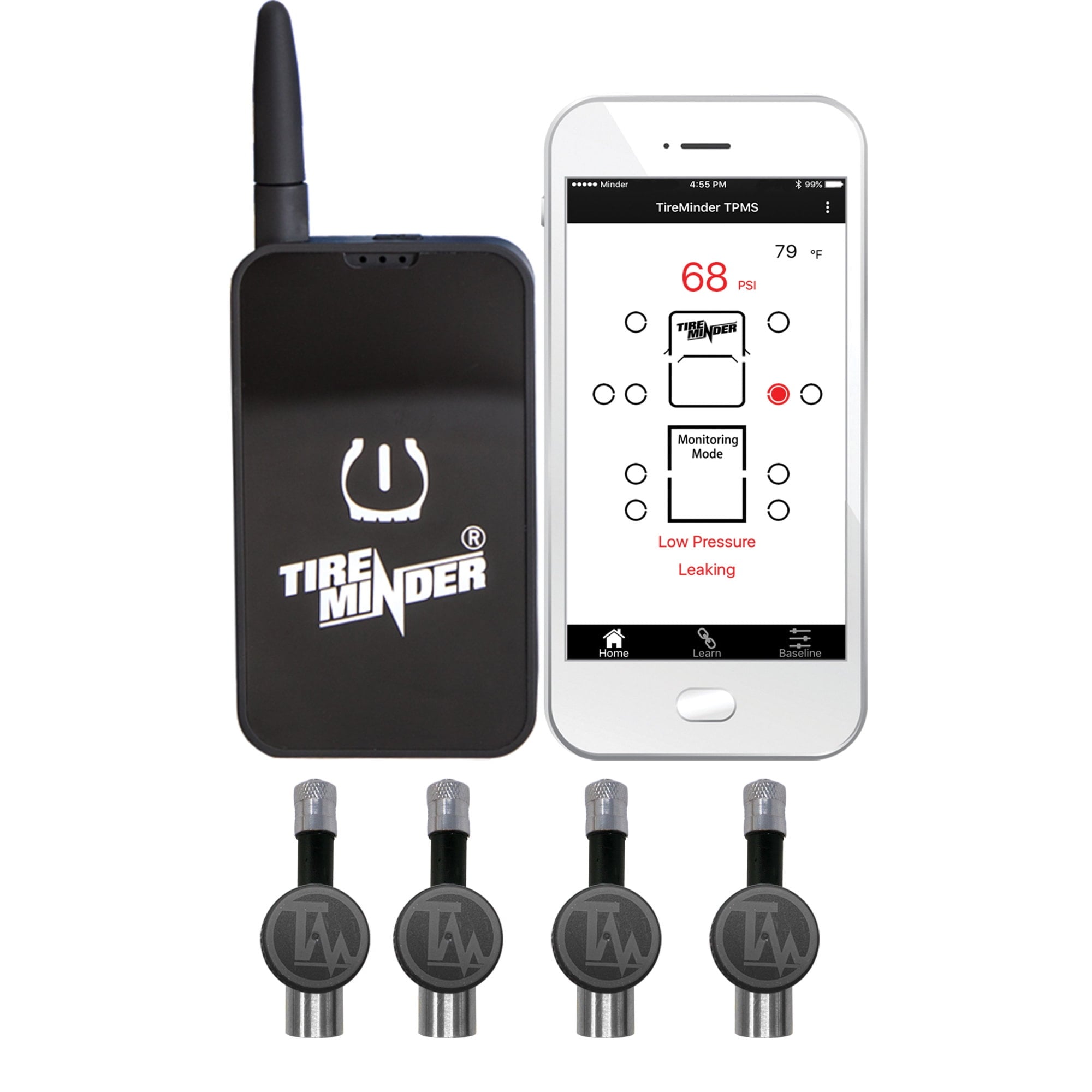 Tireminder Smart TPMS with 4 Flow T