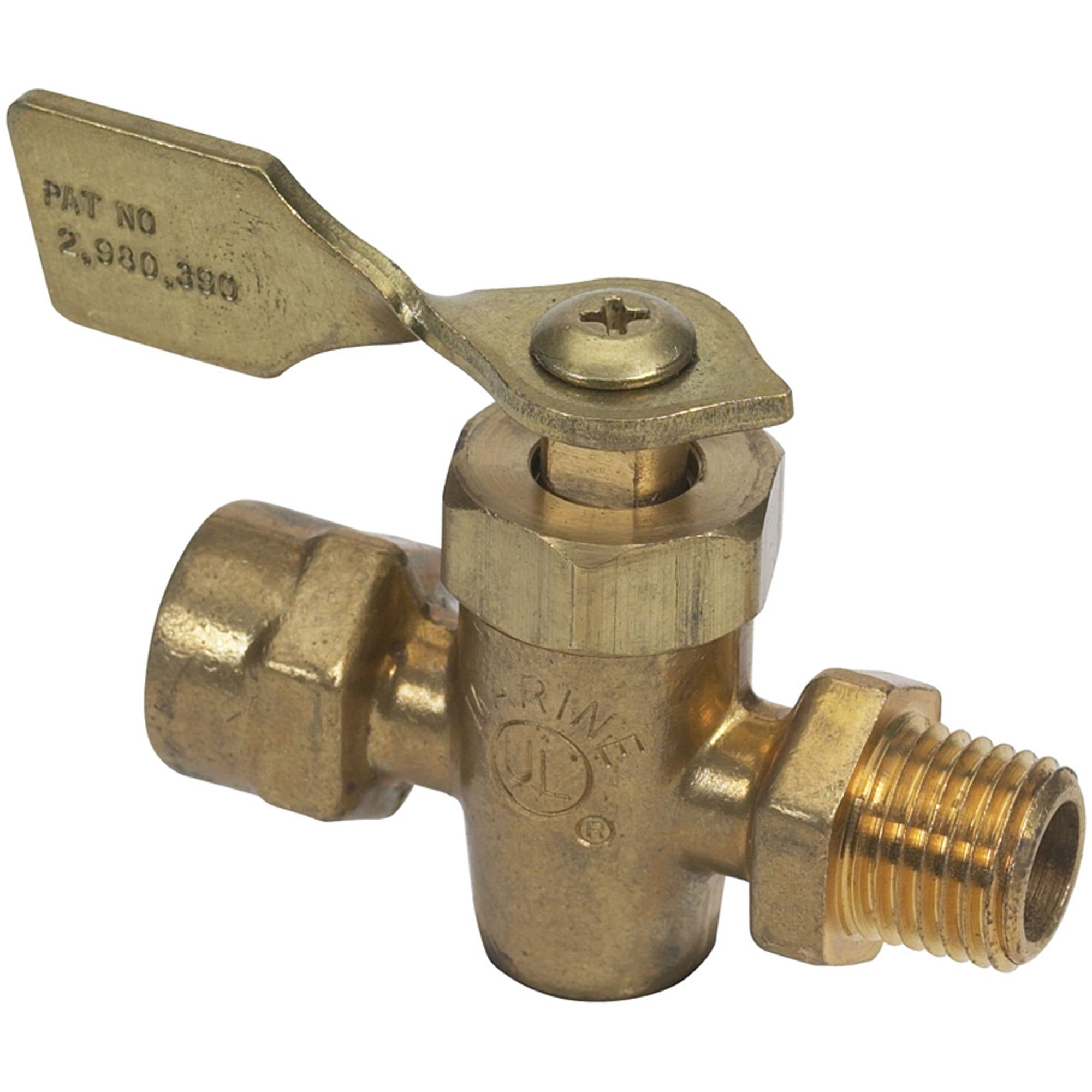 1/4 Fnpt M/F Brass Shut-Off (SS 18-1652)