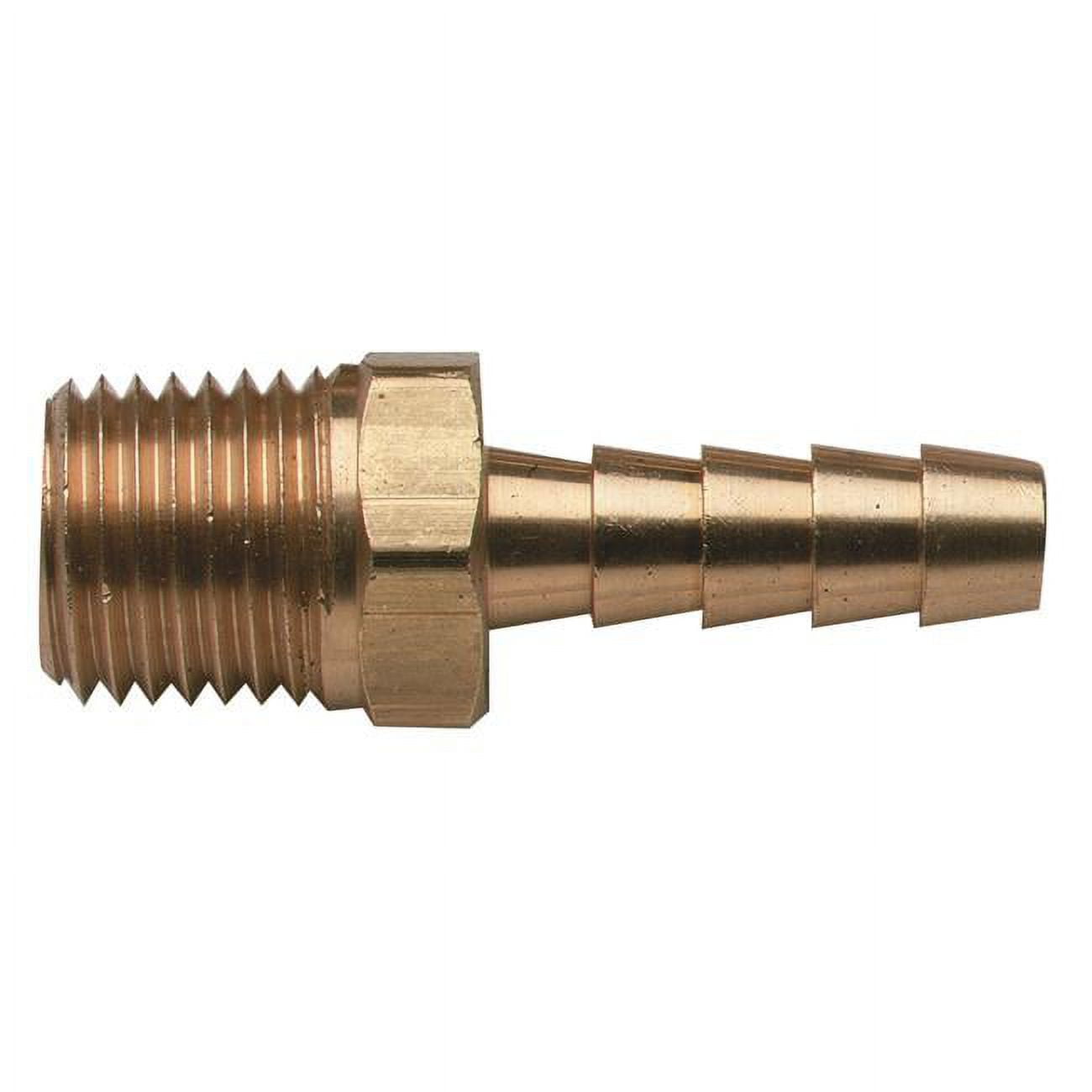 Moeller Brass Fuel Line Hose Barb Male 1/4" x NPT 5/16"