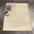 Solid Cream 5X7 Washable Rug