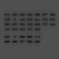 LED Letter Badges - Matte Black- O