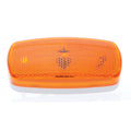 M/C; Oval;wht Base; Amb