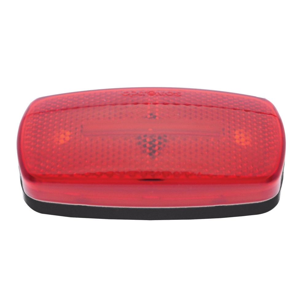 M/C; Oval;blk Base; Red