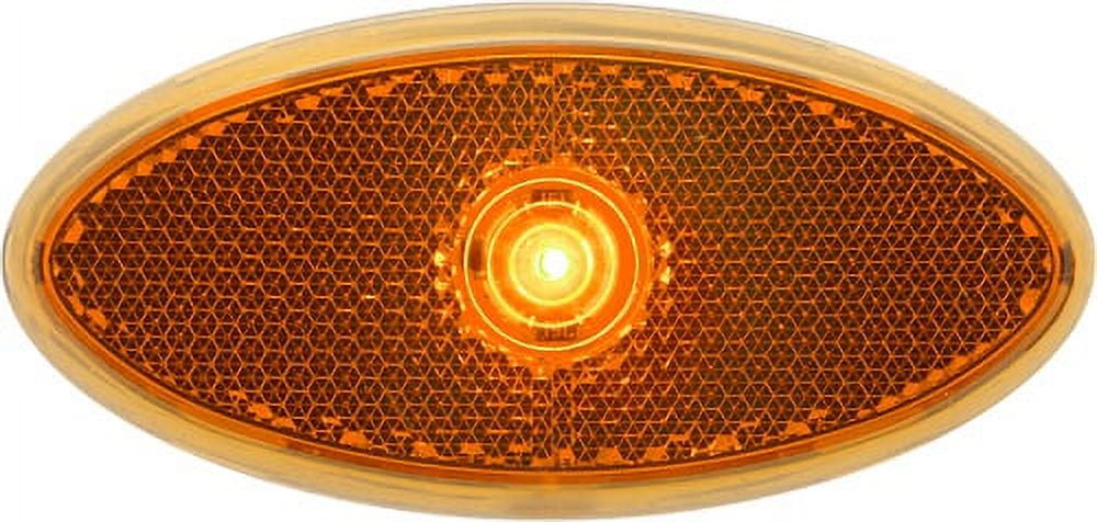 LED 2X4 M/C;amb;rflx;blkbase;hardw;