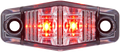 LED Mark W/ Clear Lens;mini;red