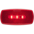 LED M/C;oval;blk; Red