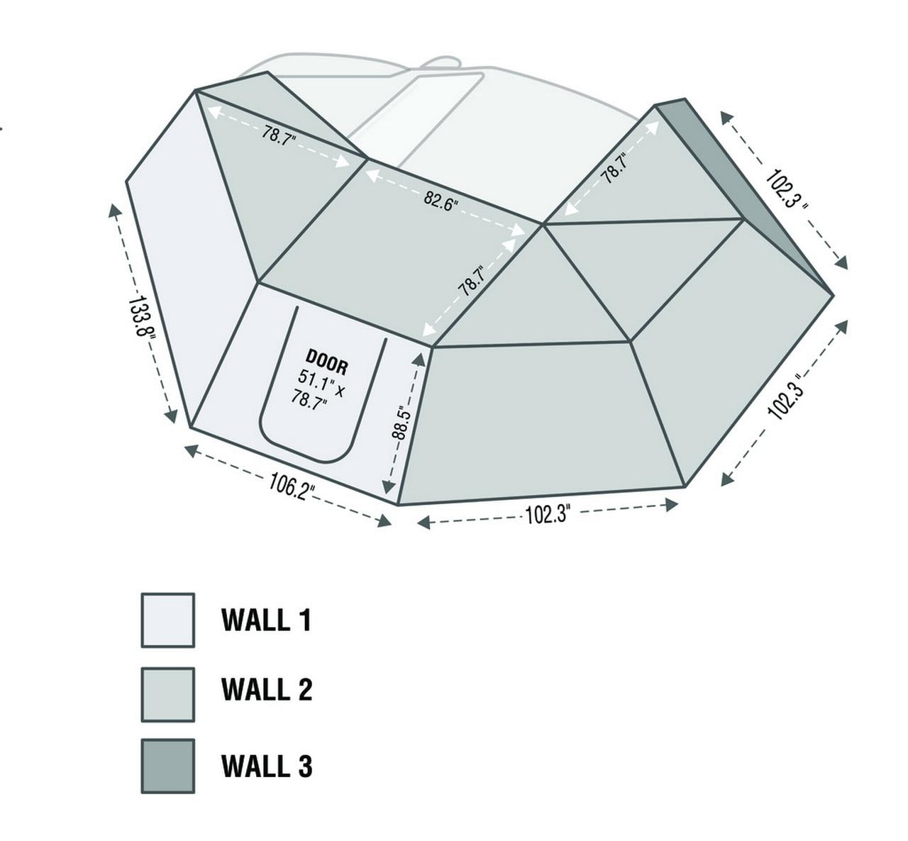 Nomadic Awning 270 - Side Wall 3 -