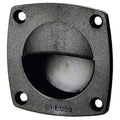 Flush Pull Black Plastic