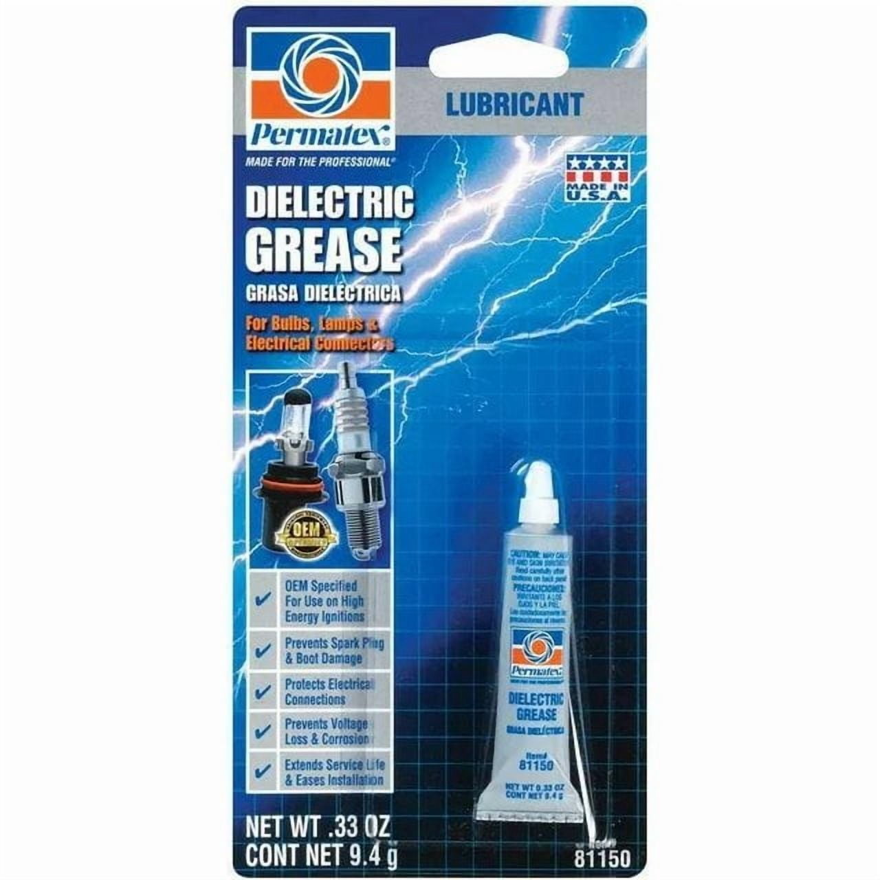 Permatex 81150 Dielectric Tune-Up Grease Machine & Tool Lubricant Tube, 0.33 oz