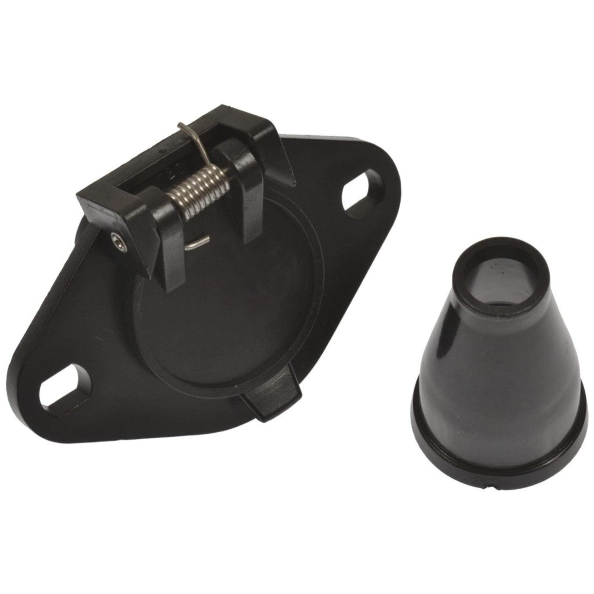 6 Pole Round Socket with Rubber Boo