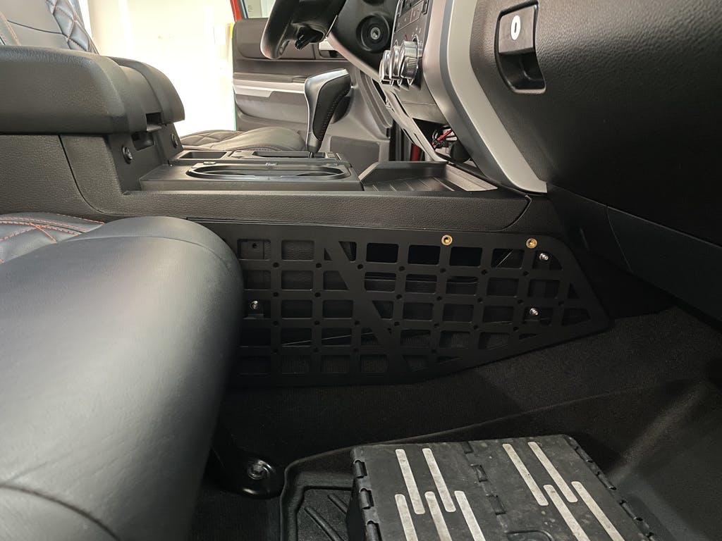 2014-2021 3rd Gen Tundra Center Console Molle Storage Panel Organizer