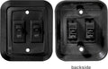 Wallplateswitch Black Double 3