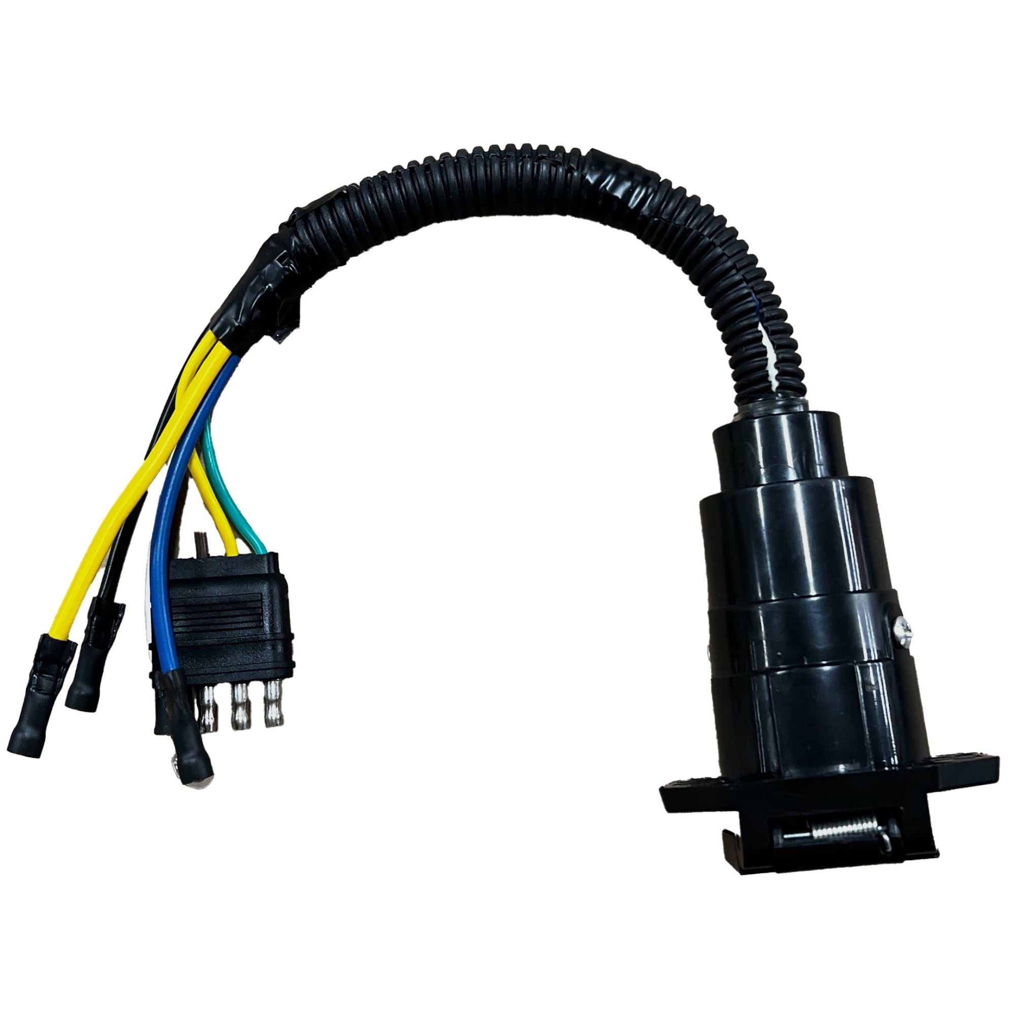 4-WAY Flat to 7-WAY RV Socket Adapt