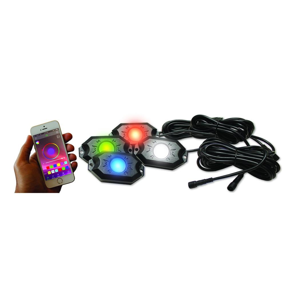 New 4-POD Rgb+w Hi-Power Rock Light